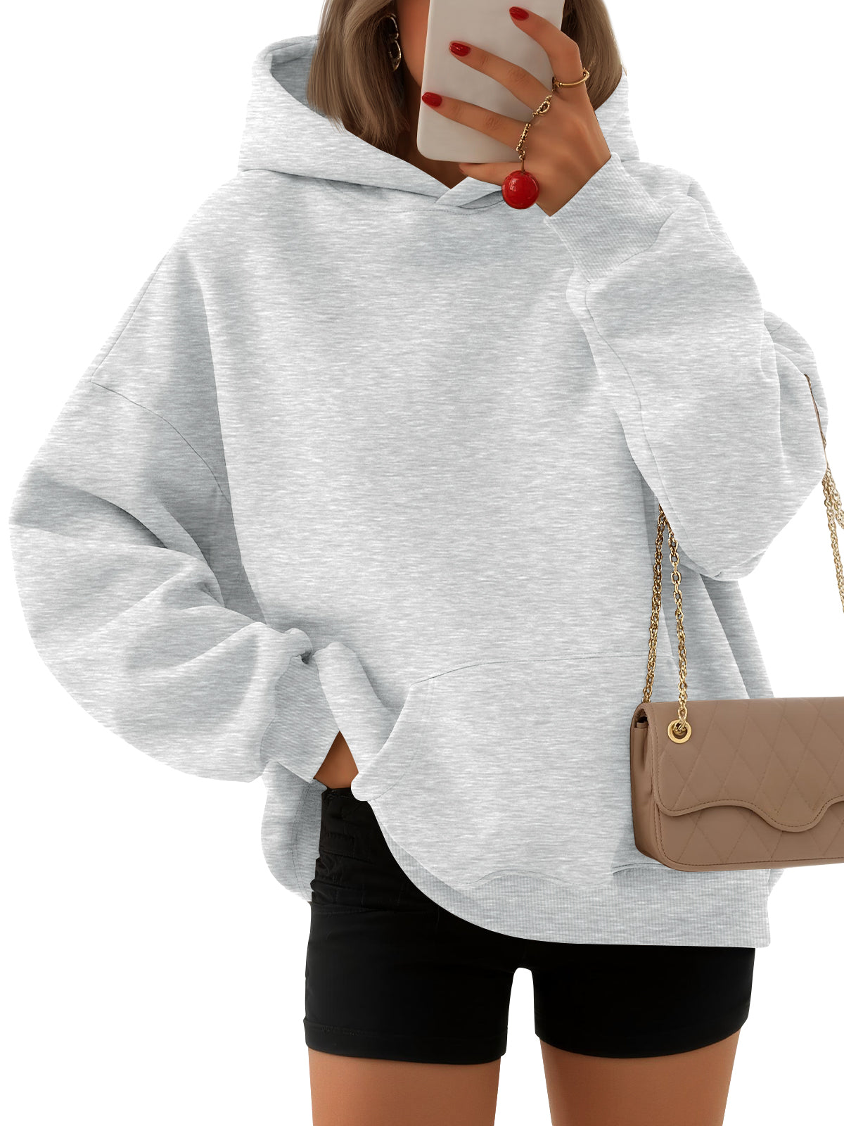 EFAN Women's Hoodies Oversized Sweatshirt Comfort Fleece Sweaters Cozy Trendy Pullover Hoodies, Sweatshirts with Pockets For Fall & Winter