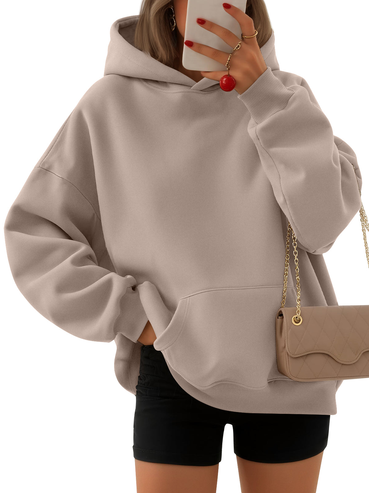 EFAN Women's Hoodies Oversized Sweatshirt Comfort Fleece Sweaters Cozy Trendy Pullover Hoodies, Sweatshirts with Pockets For Fall & Winter
