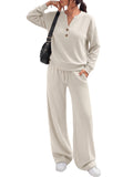 EFAN Womens Two Piece Lounge Sets Modal Comfort Matching Fall Outfits 2026 | Comfy stretchy fabric elastic waistband adjustable drawstring wide-leg pants relaxed fitted casual tracksuits loungewear